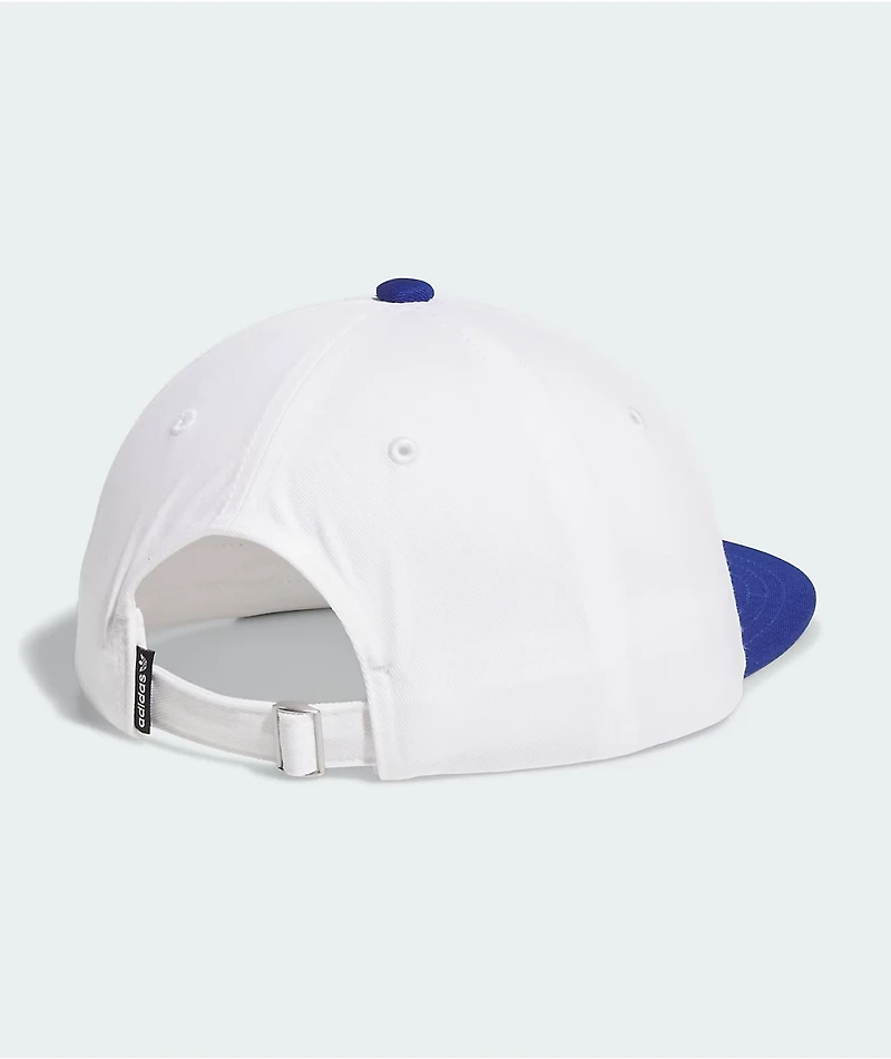 adidas Originals Call Now For Sports White & Semi-Lucid Blue Strapback Hat