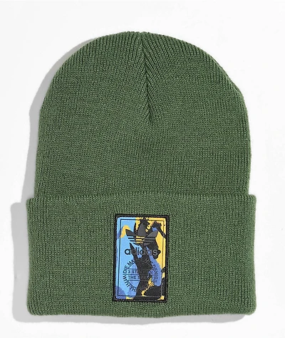 adidas Originals Camo Logo Green Beanie