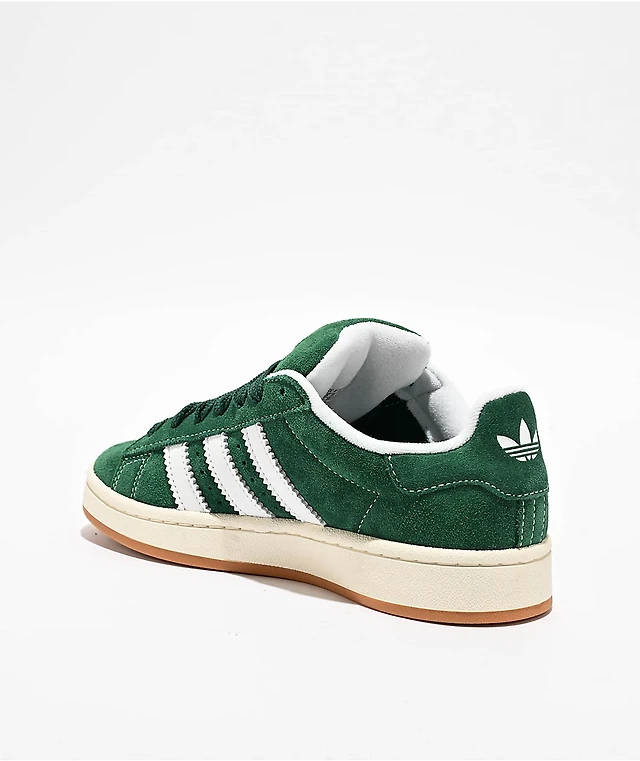 adidas gazelle silver green womens Buy adidas Originals Dark Green / Cloud White / Gum Campus 00S El C Sneakers