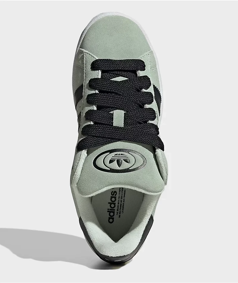 adidas Originals Campus 00s Linen Green, Core Black & Cloud White Skate Shoes