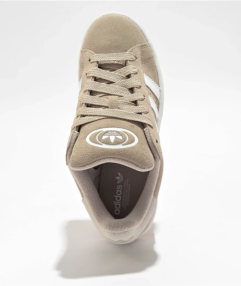 adidas Originals Campus 00s Wonder Beige & White Skate Shoes
