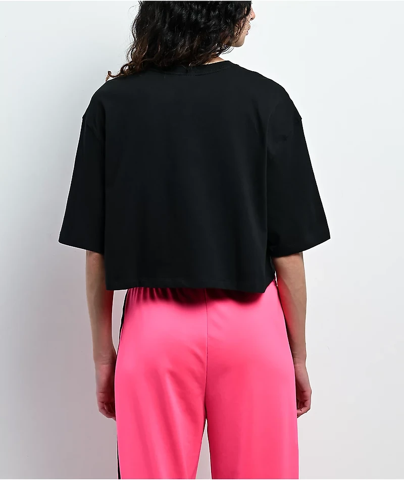 adidas Originals Essentials Black Boxy Crop T-Shirt