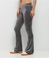 adidas Originals Essentials Purple Velour Flare Track Pants