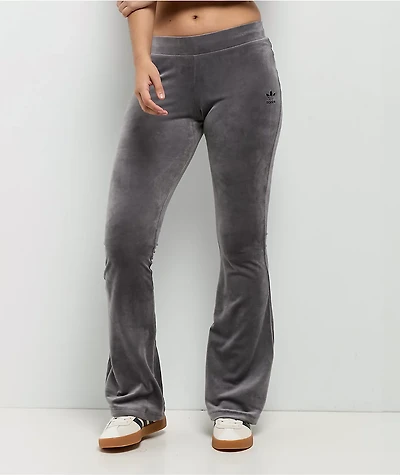adidas Originals Essentials Purple Velour Flare Track Pants