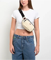 adidas Originals For All Warm Vanilla Yellow, Aurora Coffee Brown & Team Victory Red Fanny Pack