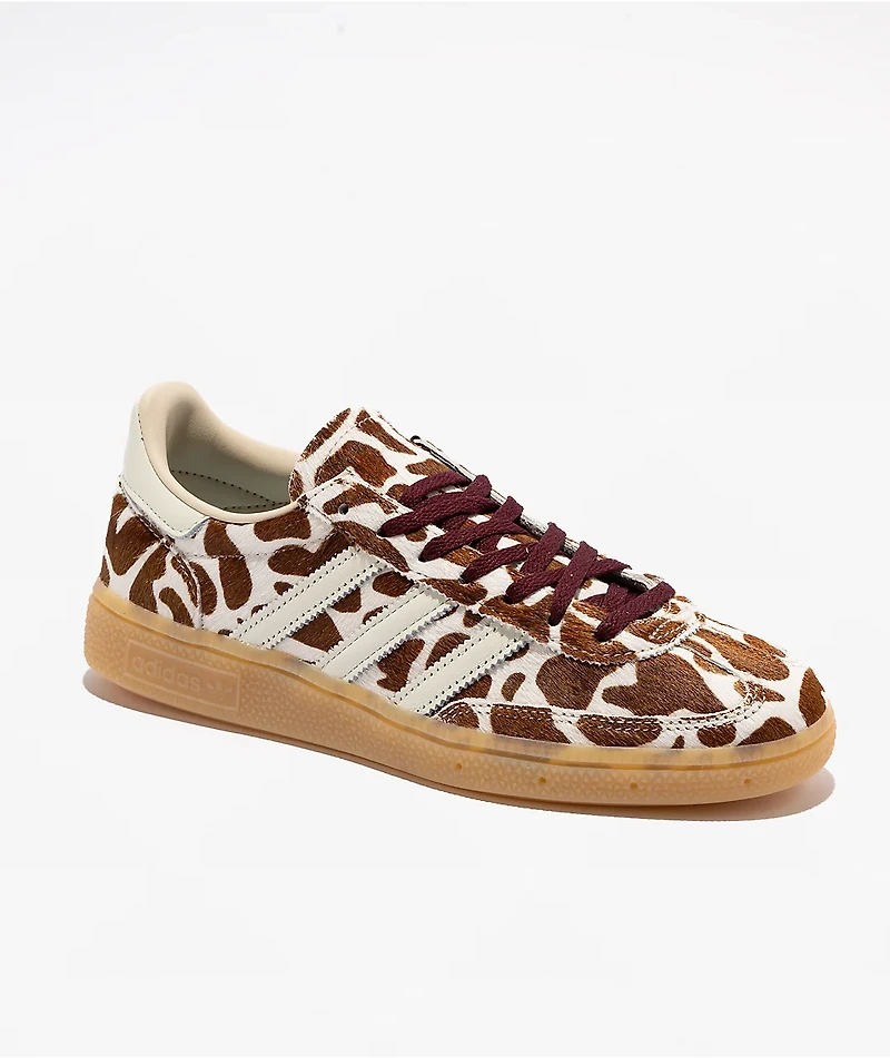 adidas Originals Handball Spezial Cow Print Brown, White & Blue Shoes
