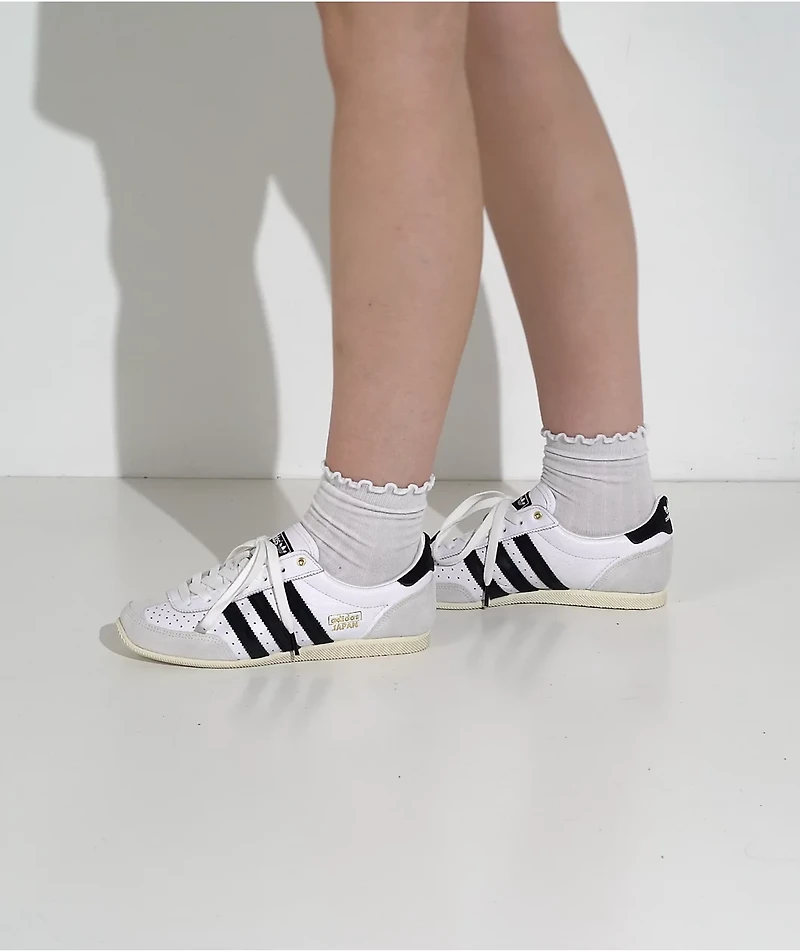 adidas Originals Japan Cloud White, Core Black & Gold Metallic Shoes