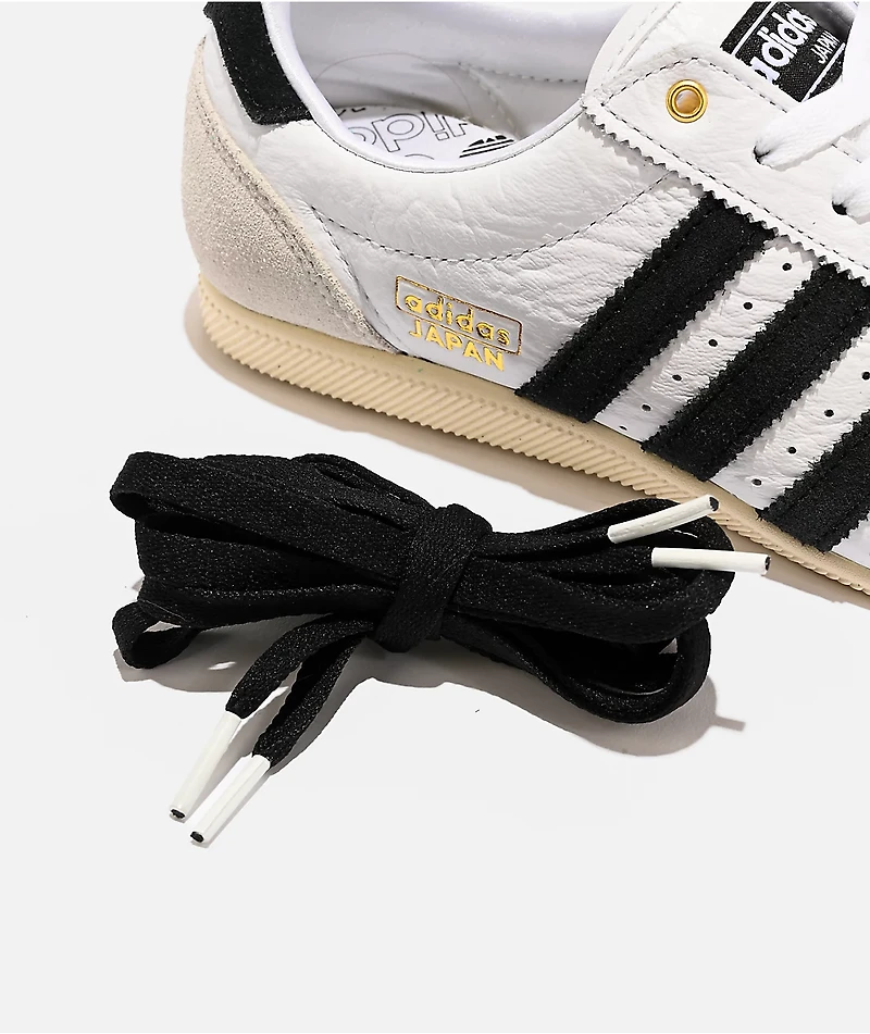 adidas Originals Japan Cloud White, Core Black & Gold Metallic Shoes