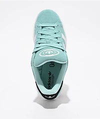 adidas Originals Kids' Campus 00S J Semi Flash Aqua, FTW White, & Gum2 Skate Shoes