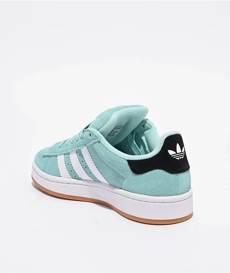 adidas Originals Kids' Campus 00s  Aqua, White, & Gum Shoes
