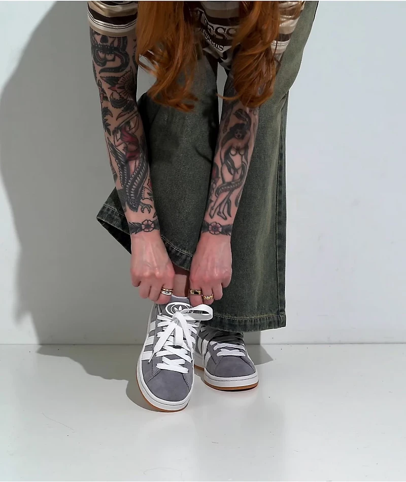 adidas Originals Kids Campus 00s Grey Three & Cloud White Shoes