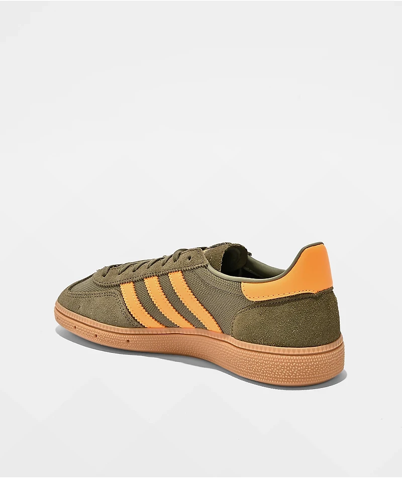 adidas Originals Kids Handball Spezial Energy Green, Pure Sulfur & Gum Shoes