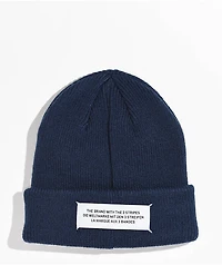adidas Originals Layered Label Indigo Blue Beanie
