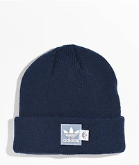 adidas Originals Layered Label Indigo Blue Beanie