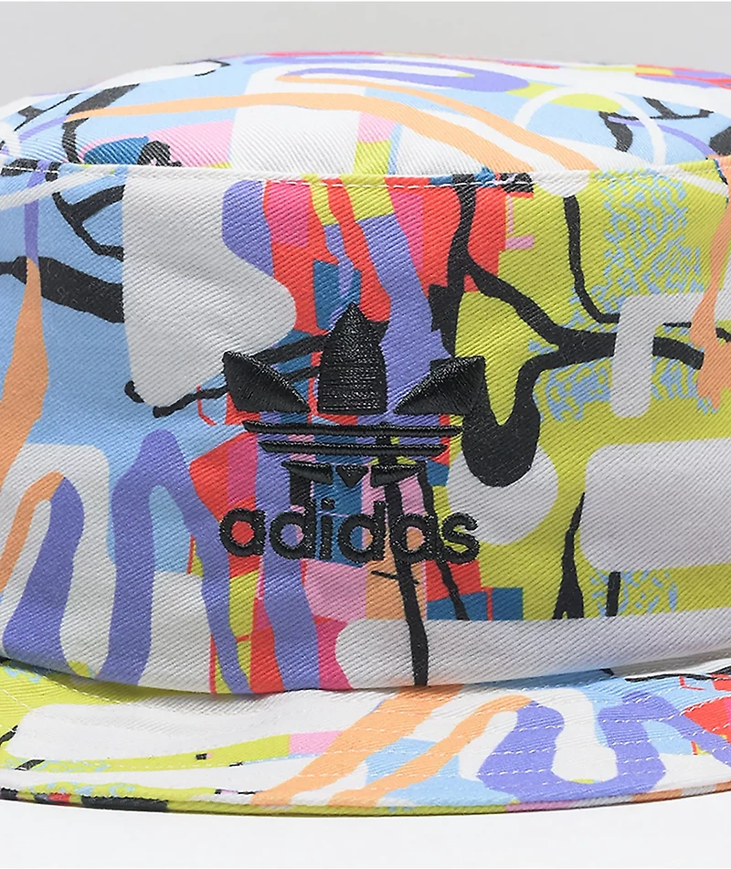 adidas Originals Love Unites Allover Print Bucket Hat