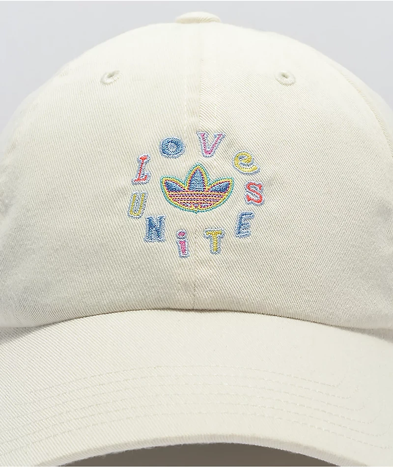 adidas Originals Love Unites White Strapback Hat