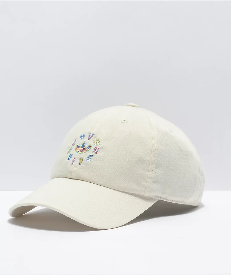 adidas Originals Love Unites White Strapback Hat