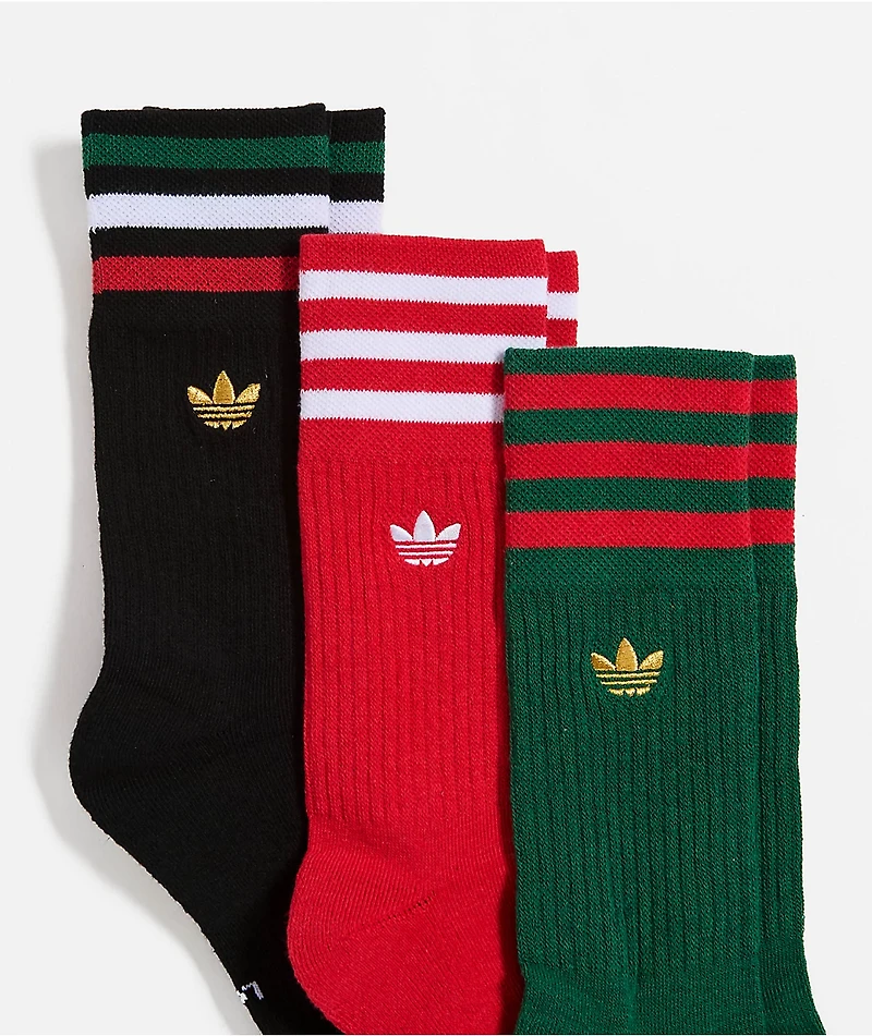 adidas Originals Mexico Roller 3 Pack Crew Socks