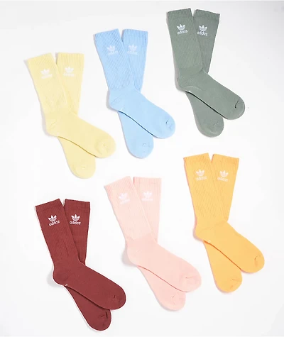 adidas Originals Pastel 6-Pack Crew Socks