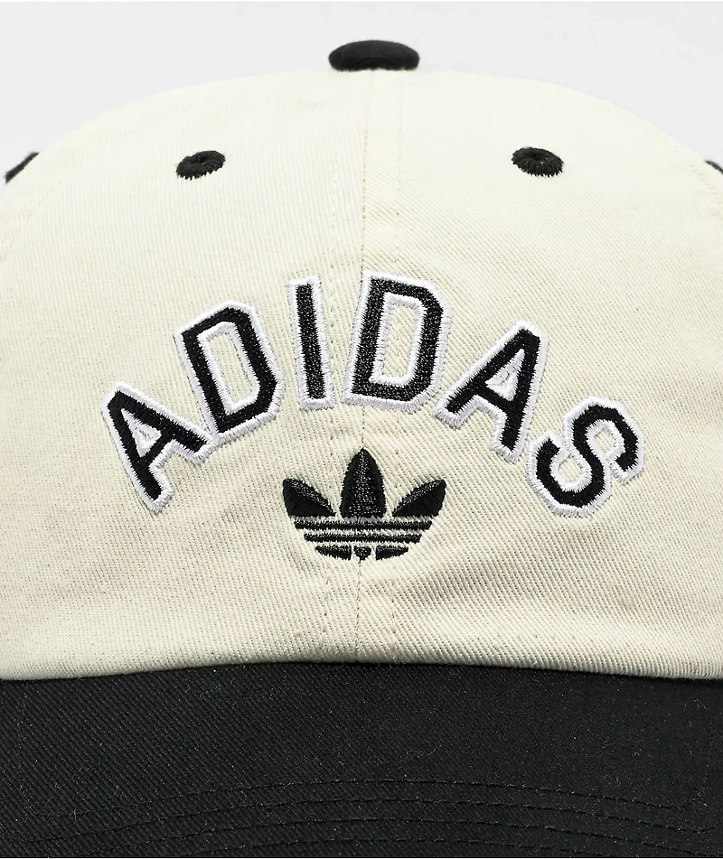 adidas Originals Relaxed New Prep Black & White Strapback Hat