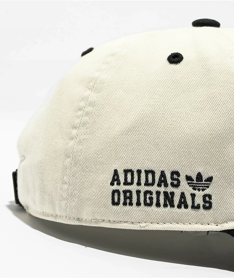 adidas Originals Relaxed New Prep Black & White Strapback Hat