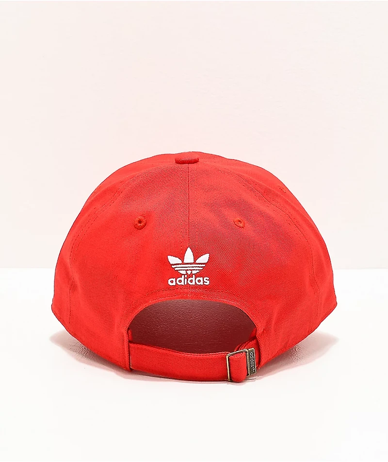 adidas Originals Relaxed Red Strapback Hat