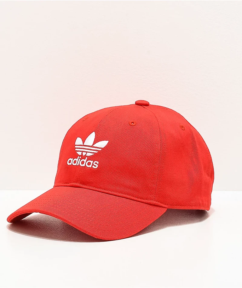 adidas Originals Relaxed Red Strapback Hat