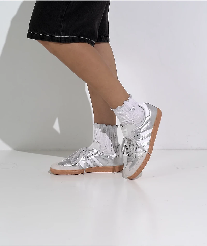 adidas Originals Samba OG Silver & White Shoes