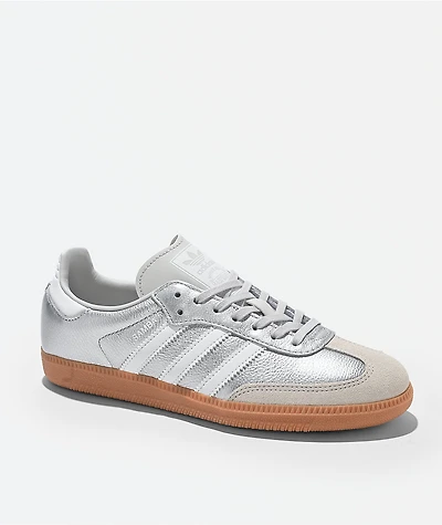 adidas Originals Samba OG Silver & White Shoes