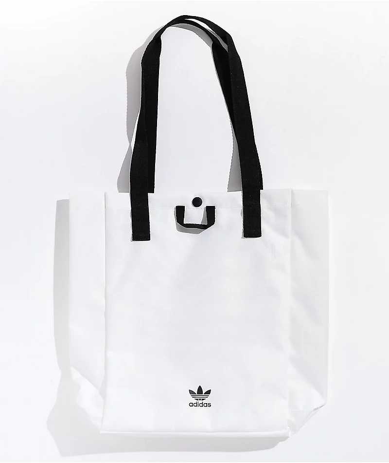 adidas Originals Simple White & Orange Tote Bag