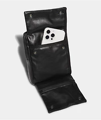 adidas Originals Skateboarding Faux-Leather Black Crossbody Bag