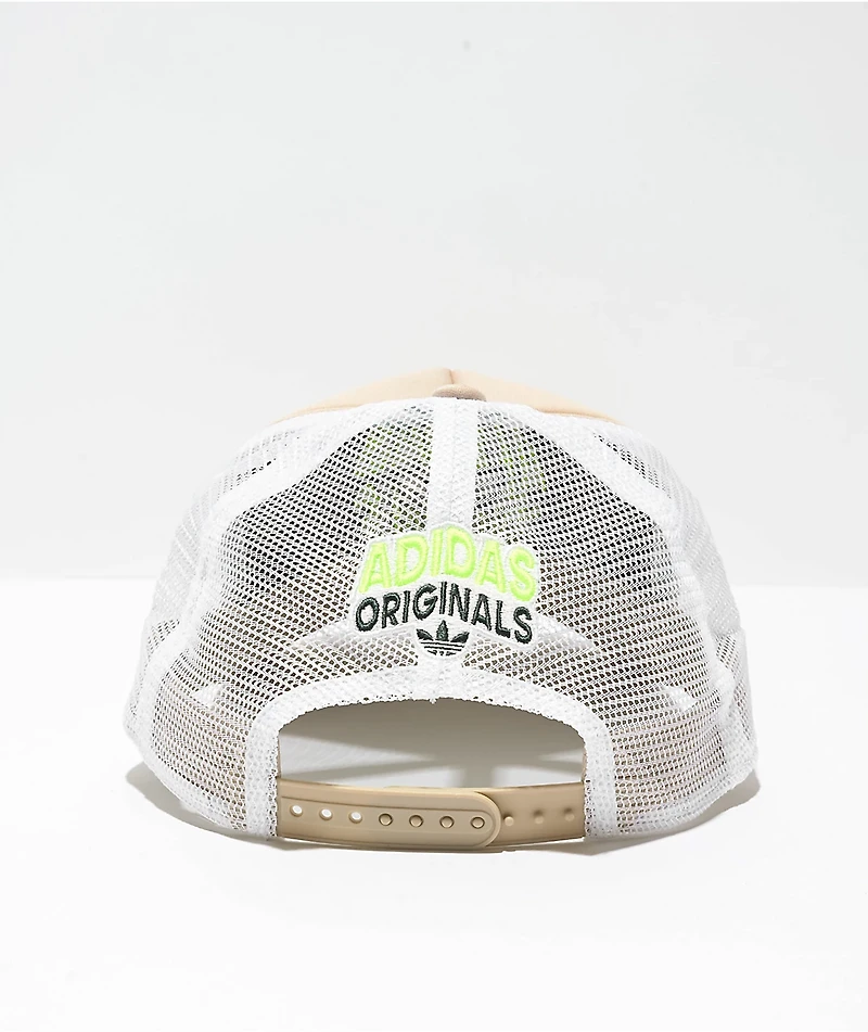 adidas Originals Spiral Beige Trucker Hat