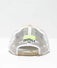 adidas Originals Spiral Beige Trucker Hat