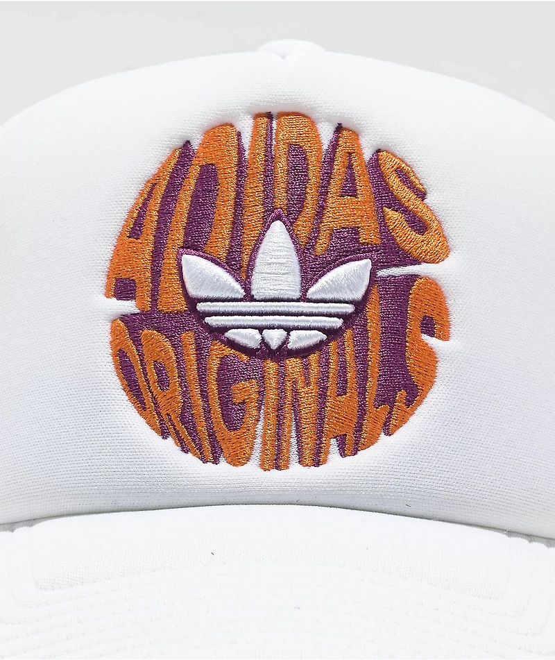 adidas Originals Spiral White Trucker Hat