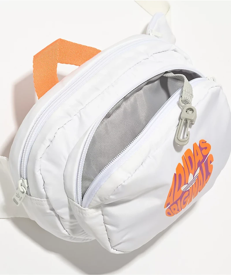 adidas Originals Sport 2.0 White & Orange Fanny Pack