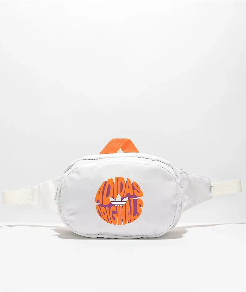 adidas Originals Sport 2.0 White & Orange Fanny Pack
