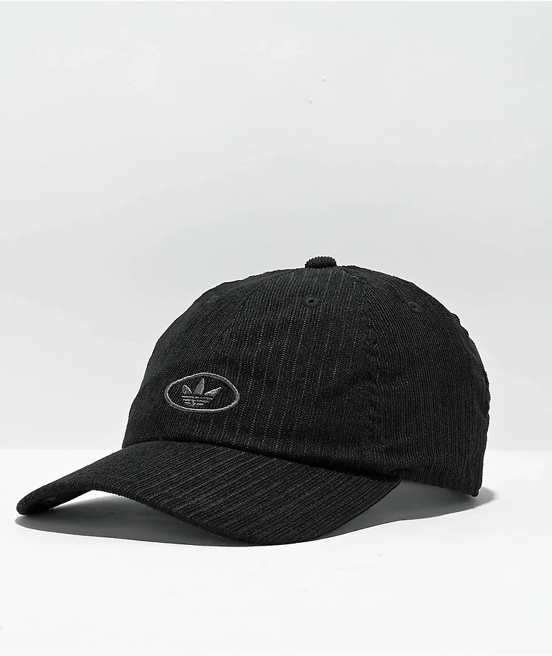 adidas Originals Sport Black Corduroy Strapback Hat