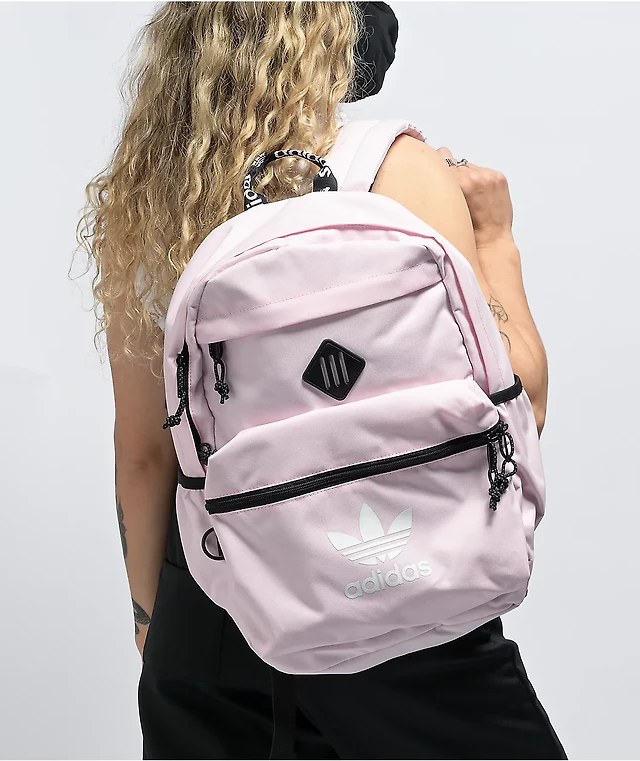 adidas backpack light pink Classic 3-Stripe for Laptop, School and Travel, 28L : Electronics 100% PET. Pastel Adidas Backpack Pink Buy