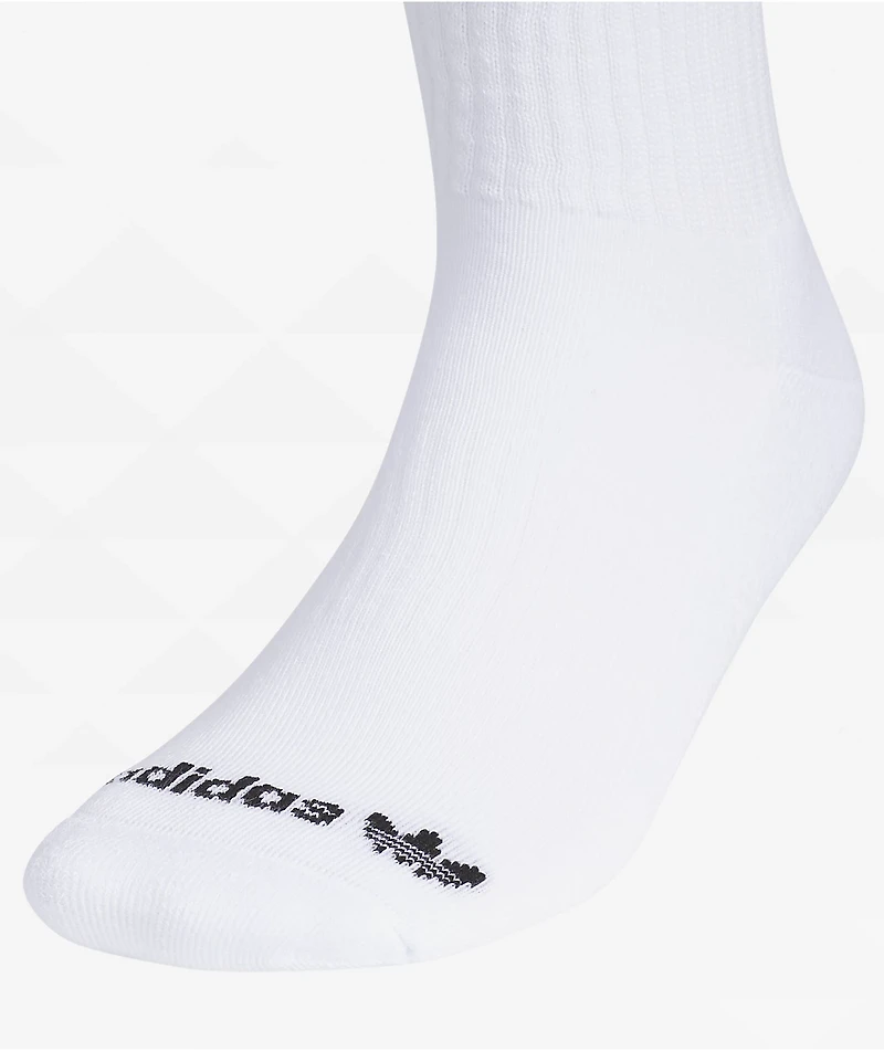 adidas Originals Trefoil Black, White & Cream 3 Pack Crew Socks