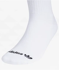 adidas Originals Trefoil Black, White & Cream 3 Pack Crew Socks