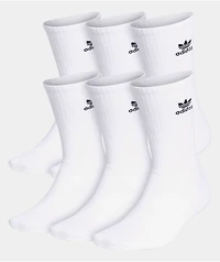 adidas Originals Trefoil White 6 Pack Crew Socks