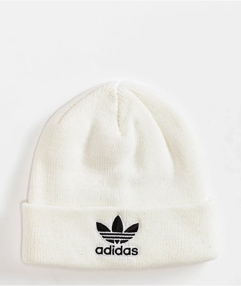 adidas Originals Trefoil White Beanie