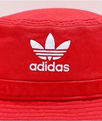 adidas Originals Washed Red Bucket Hat