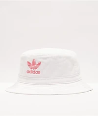 adidas Originals Washed White & Pink Bucket Hat