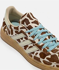 adidas Originals Women's Handball Spezial Cow Print Brown, White & Blue Shoes