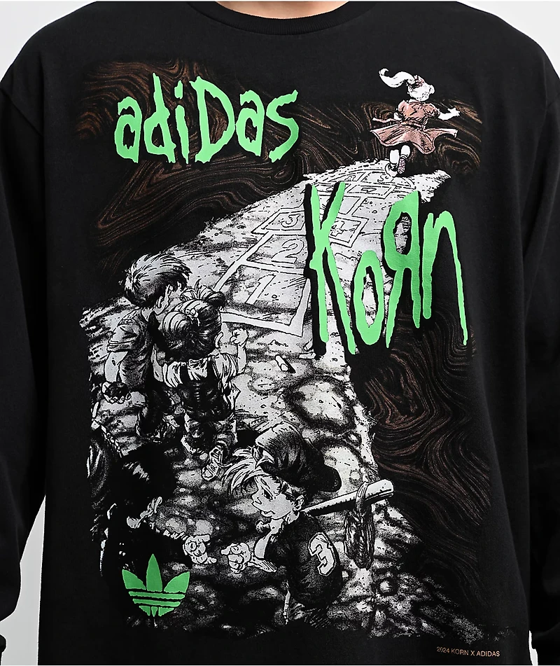 adidas Originals x Korn Black Long Sleeve T-Shirt