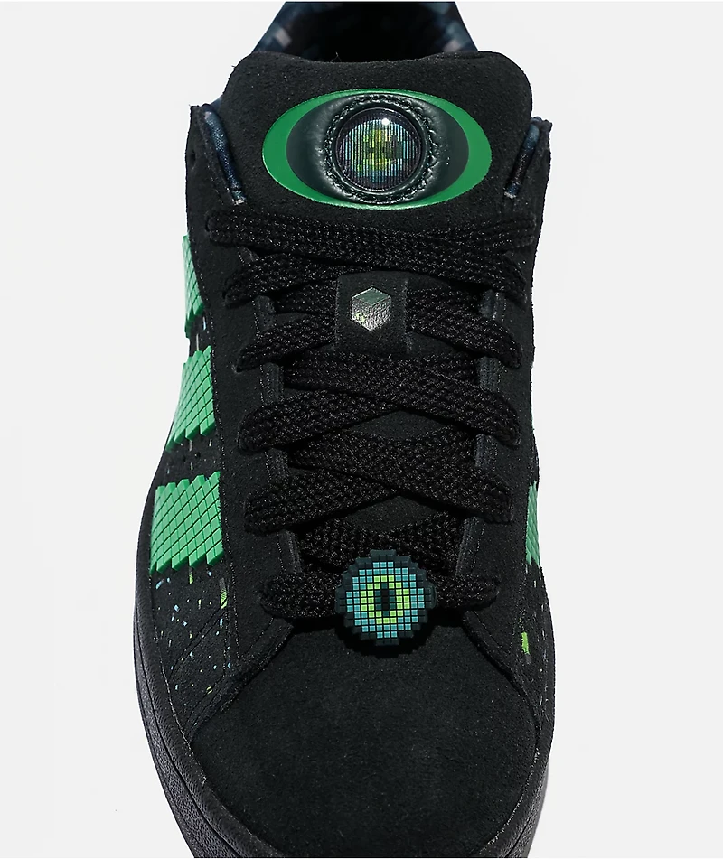 adidas Originals x Minecraft Kids Campus 00s Black & Green Skate Shoes