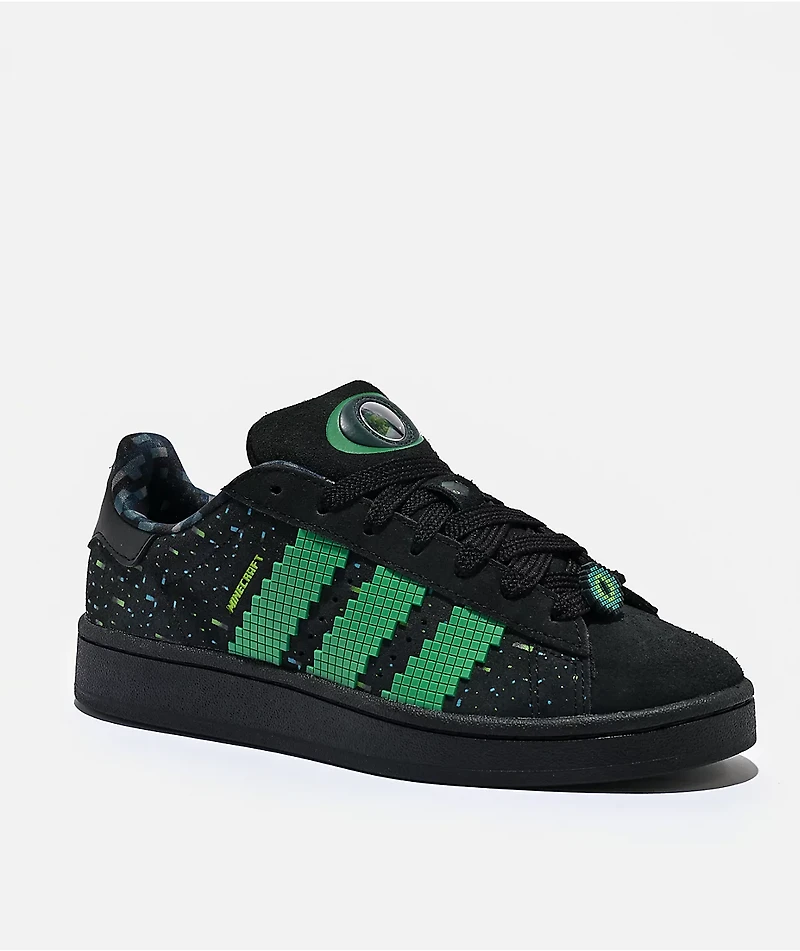 adidas Originals x Minecraft Kids Campus 00s Black & Green Skate Shoes
