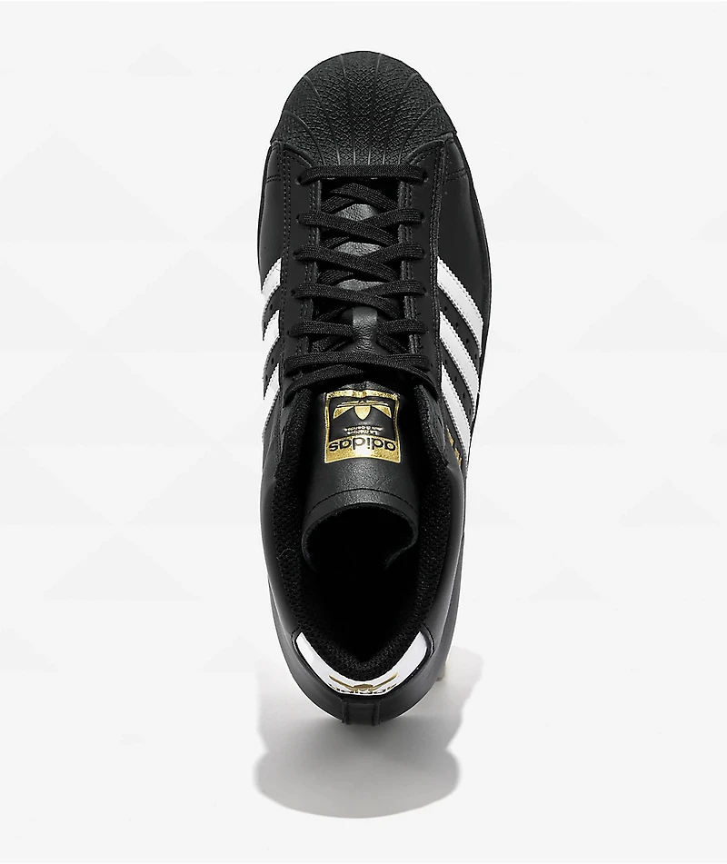 adidas Pro Model ADV Core Black & Crystal White High Top Skate Shoes