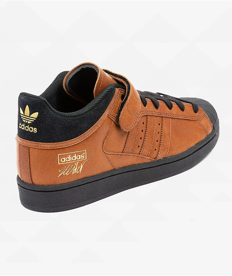 adidas Pro Shell ADV x Heitor Brown & Core Black Skate Shoes